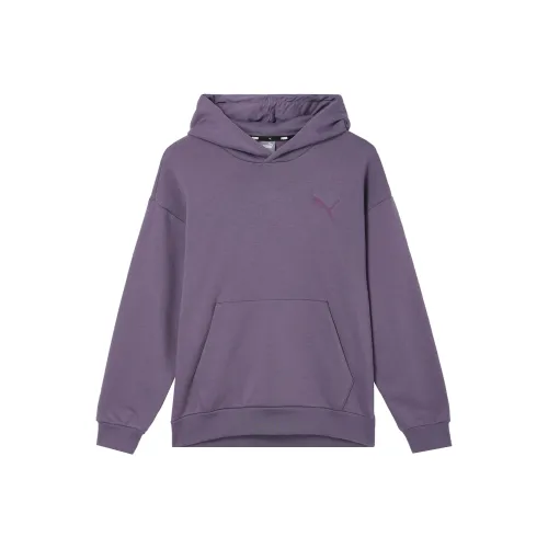 PUMA Elevated Угольный Серый Фиолетовый Мужские Толстовки