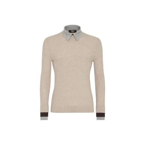 Fendi Бежевые Мужские Свитера