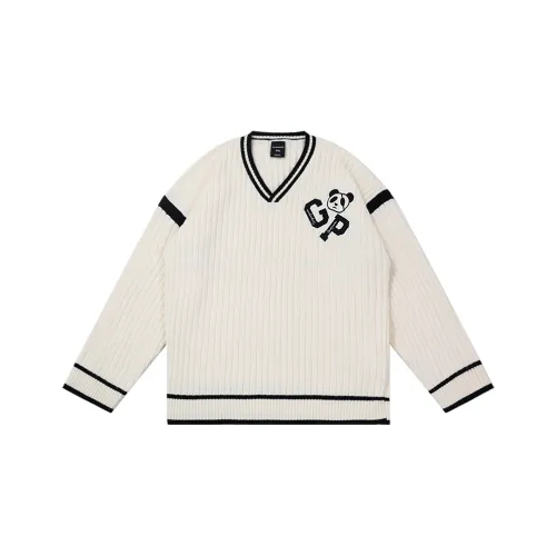 WAYNEXZAVIER Экрю Мужские Свитера