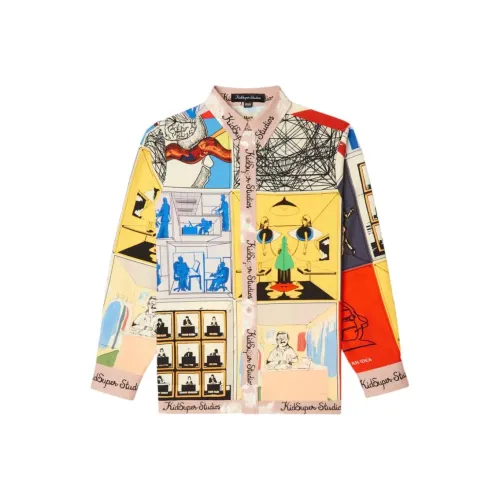 KIDSUPER STUDIOS Рубашка Мужская Многоцветная