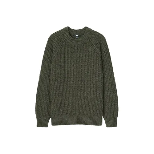 UNIQLO Оливковые Мужские Свитера
