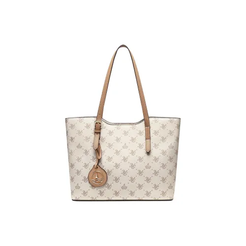 NAVIGARE PVC Тоут Сумка Сумка через плечо Стандартная Женская Белая Кофейная