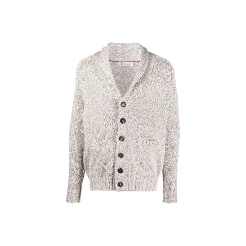 BRUNELLO CUCINELLI SS22 Свободный крой Трикотаж Мужской Бежевый Коричневый