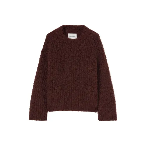 JIL SANDER FW24 Кашемир Свитер Мужской Красновато-коричневый