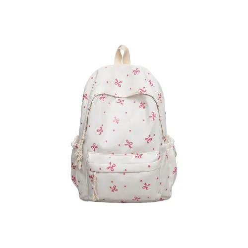 SEVENMOONS Нейлон Рюкзак Женские Черный фиолетовый Белый Синий Цветочный Белый Красный Цветочный Белый Черный Цветочный