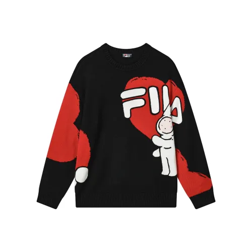 FILA CNY x Buer Rabbit Глубокий черный Унисекс Свитеры