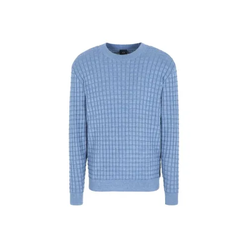ARMANI EXCHANGEAE SS24 Свитер Мужской Васильковый Синий