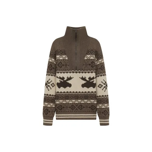 Teenie Weenie Men FW24 Свитер Унисекс Коричневый