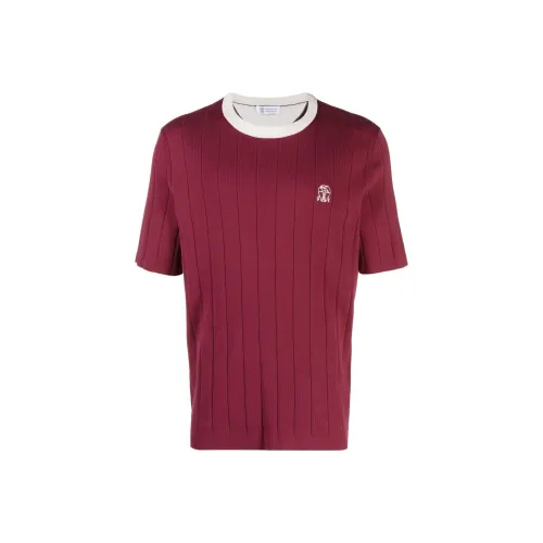 BRUNELLO CUCINELLI SS23 Свитер Мужской Красный