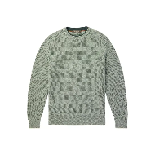 Loro Piana Зеленые Мужские Свитера