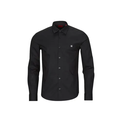 Hugo Boss Мужские Черные Рубашки