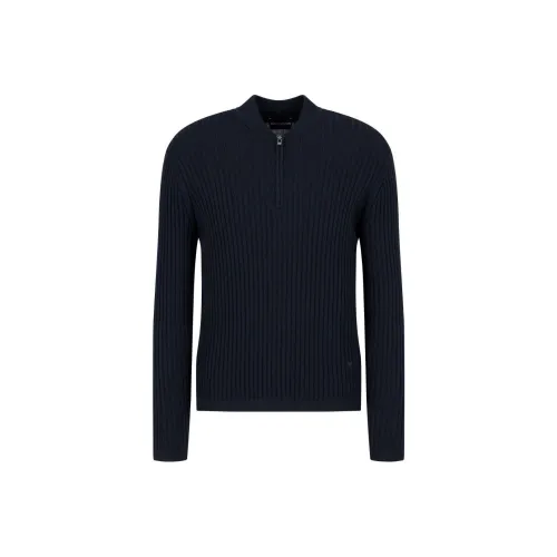 EMPORIO ARMANI FW24 Свитер Мужской Морской Синий