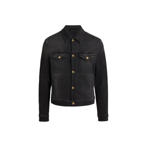 VERSACE FW24 Denim Jacket Men's Black
