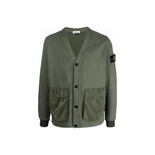 Stone Island Зеленые Мужские Свитера
