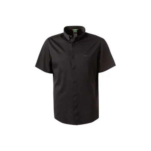 Hugo Boss Мужские Черные Рубашки