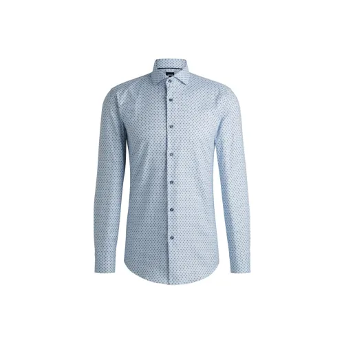 Hugo Boss Мужские Синие Рубашки