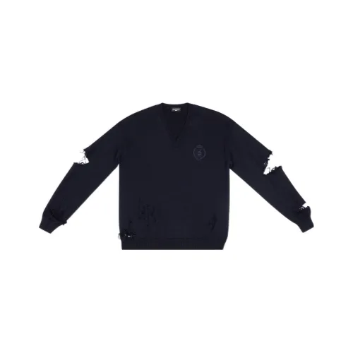 Balenciaga SS22 Свитер Мужской Темно-синий