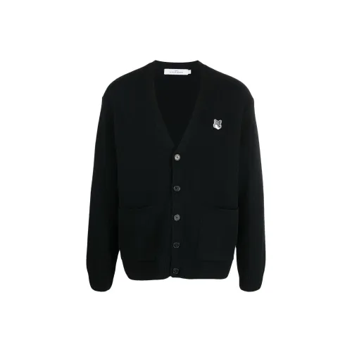 Maison Kitsune Мужские черные свитеры