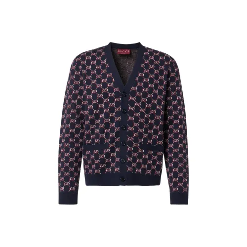 GUCCI 2024 Осенне-зимняя коллекция мужской одежды Свитер Мужской Морской Синий