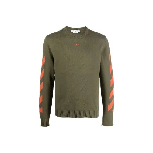 Off Белый FW22 Зеленый Мужские Свитера