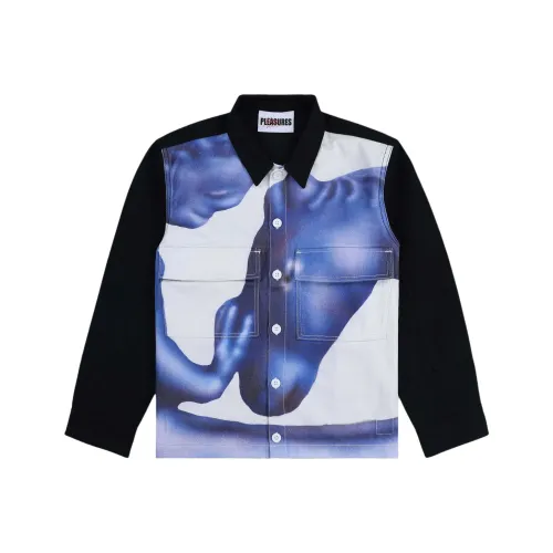 PLEASURES Austin Lee Collaboration Черная унисекс рубашка