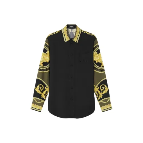 VERSACE Мужские Черные Рубашки