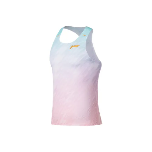 Подкладка Running Collection Белый с принтом по всей поверхности Мужские беговые майки