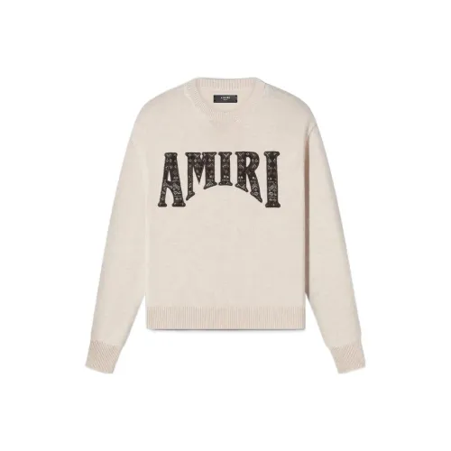 AMIRI Экрю Мужские Свитера