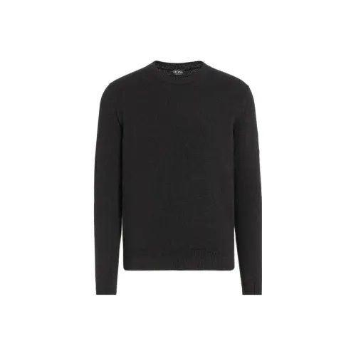 Ermenegildo Zegna Черные Мужские Кашемировые Свитера