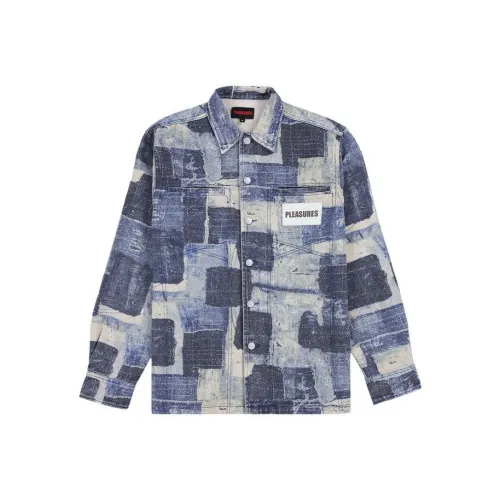 PLEASURES Куртки и Пальто Унисекс Синий