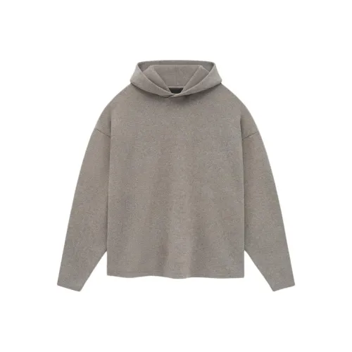 Fear Of God Essentials 2024 Summer Collection SS24 KNIT HOODIE Heather GREY Sweater Men's Heather Grey