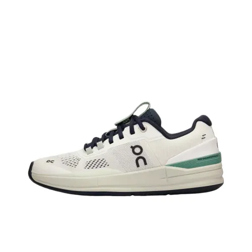 On The Roger Pro Low Топ Кроссовки для тенниса Женские Белые Зеленые