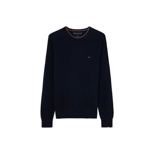 Tommy Hilfiger Темно-синие мужские свитеры
