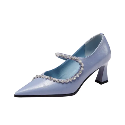 FMM Грубый каблук Мэри Джейн туфли 6,5CM Женские