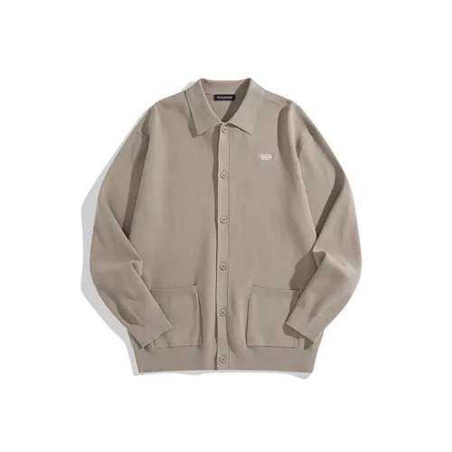 PEACEBIRD MEN Хаки 1 Свободный крой Мужские Свитера