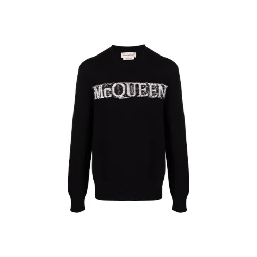 Alexander McQueen Черные Мужские Свитера