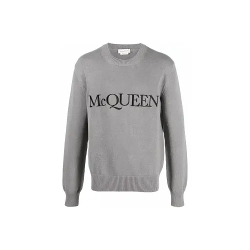 Alexander McQueen Серые Мужские Свитера