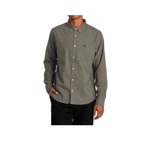 RVCA Рубашка Мужская Лист Шалфея Зеленый