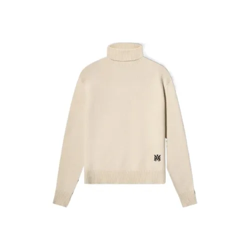 AMIRI SS22 Кашемир Свитер Мужской Экрю