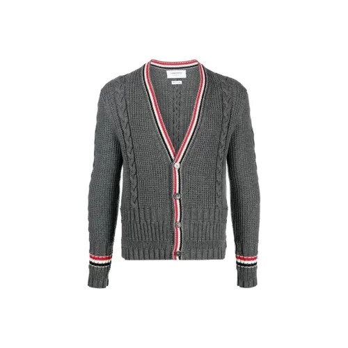 THOM BROWNE Серый Мужской Свитеры