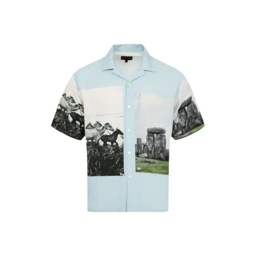 PLEASURES Синий Унисекс Рубашки