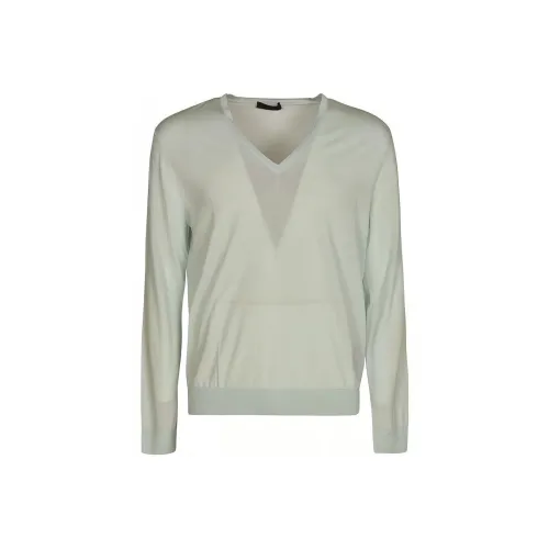 PRADA Зеленые Мужские Свитера