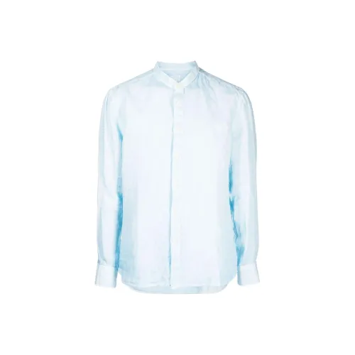 120% LINO Рубашка Мужская Светло-Синяя