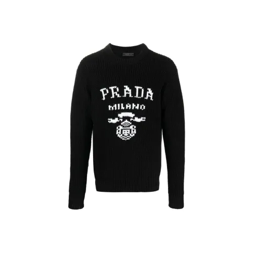 PRADA Мужские черные свитеры