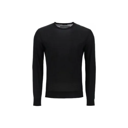 Ermenegildo Zegna Черные Мужские Свитера