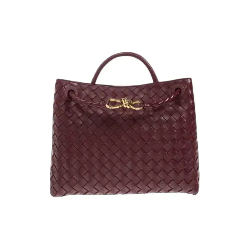 Bottega Veneta IntrecciatoAndiamo Collection Овчина Одно плечо Сумка Средний Женский Бордовый