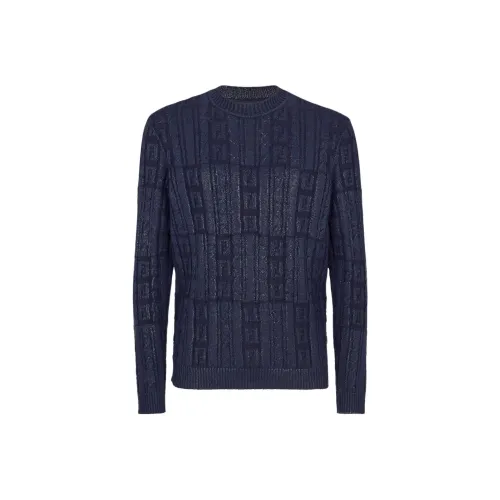 FENDI Синие Мужские Свитера