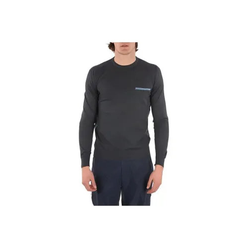 PRADA Серые Мужские Свитера