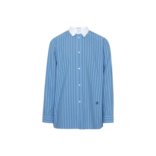 LOEWE Совместное издание Светло-синие Мужские Рубашки