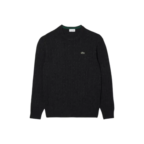 Свитеры для мужчин черного цвета в сотрудничестве с LACOSTE